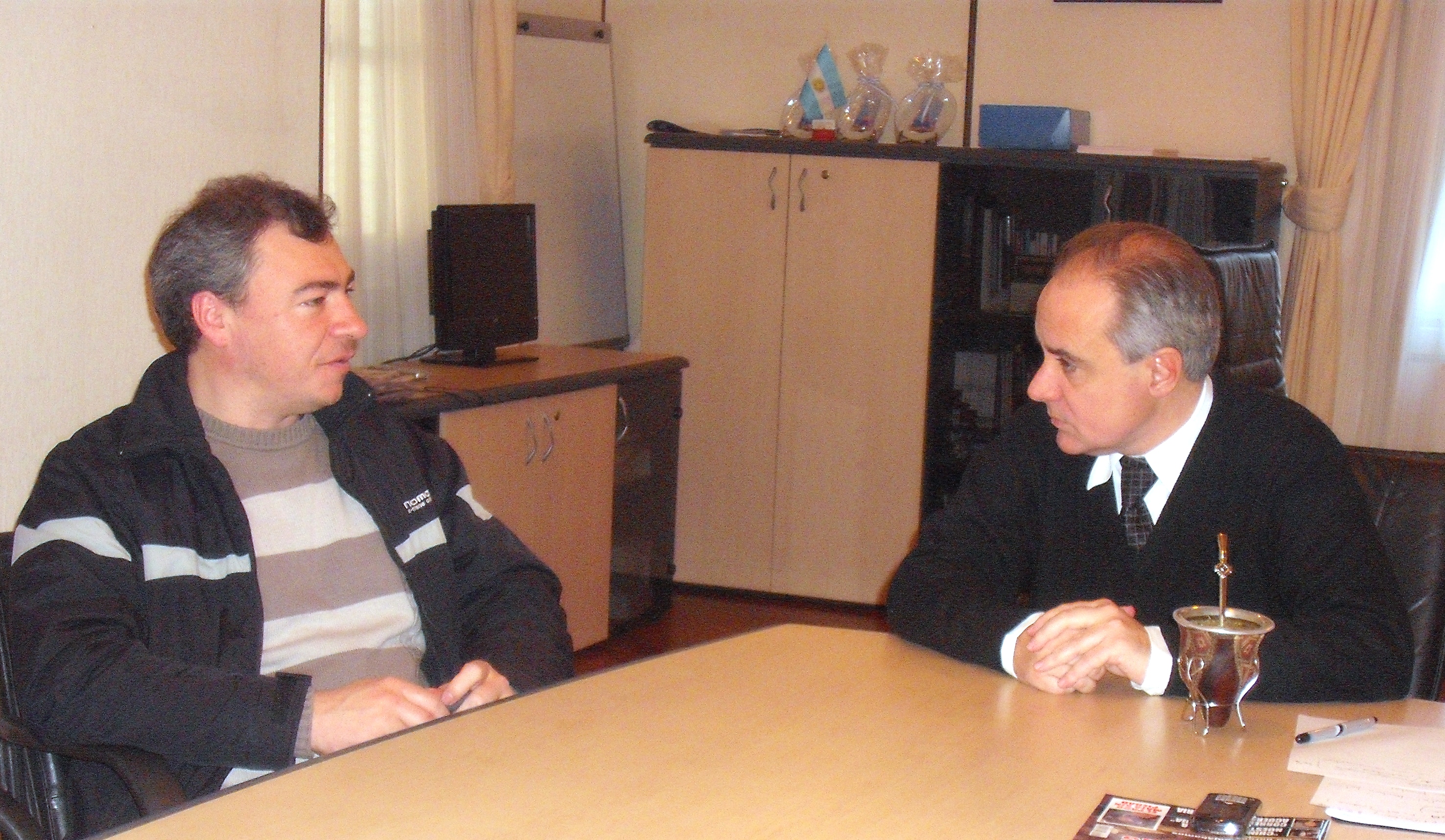 El Municipio recibió a los trabajadores textiles