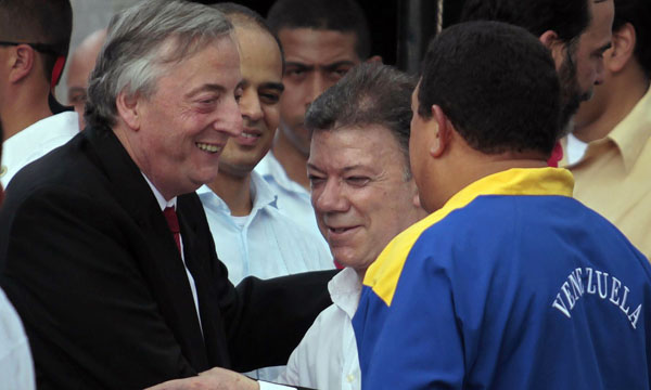 Exitosa mediación de Kirchner para que Venezuela y Colombia normalizaron sus relaciones diplomáticas