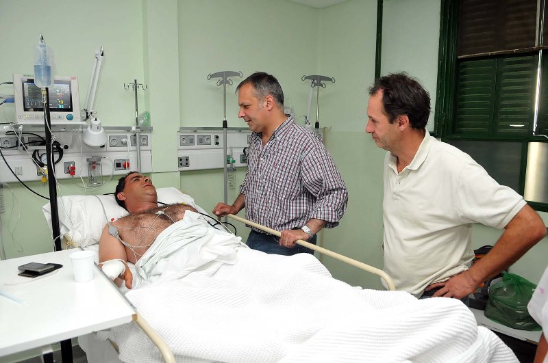 El piloto accidentado en el incendió esta en buen estado