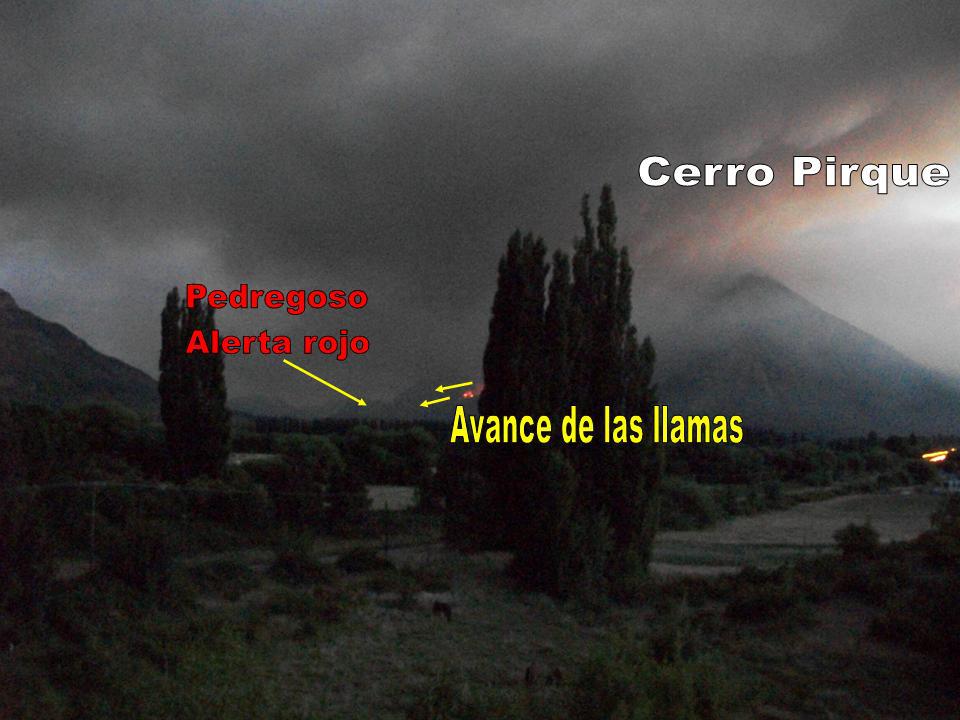 Las temperaturas extremas complican el combate al fuego en Puerto Patriada