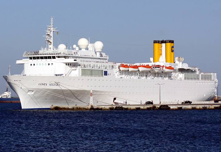 Siniestro y evacuación para una embarcación de Costa Cruceros