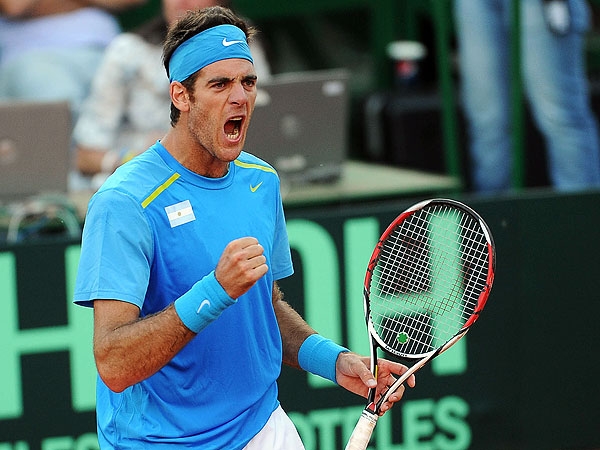 Del Potro desplegó toda su clase y la Argentina ya está en las semifinales