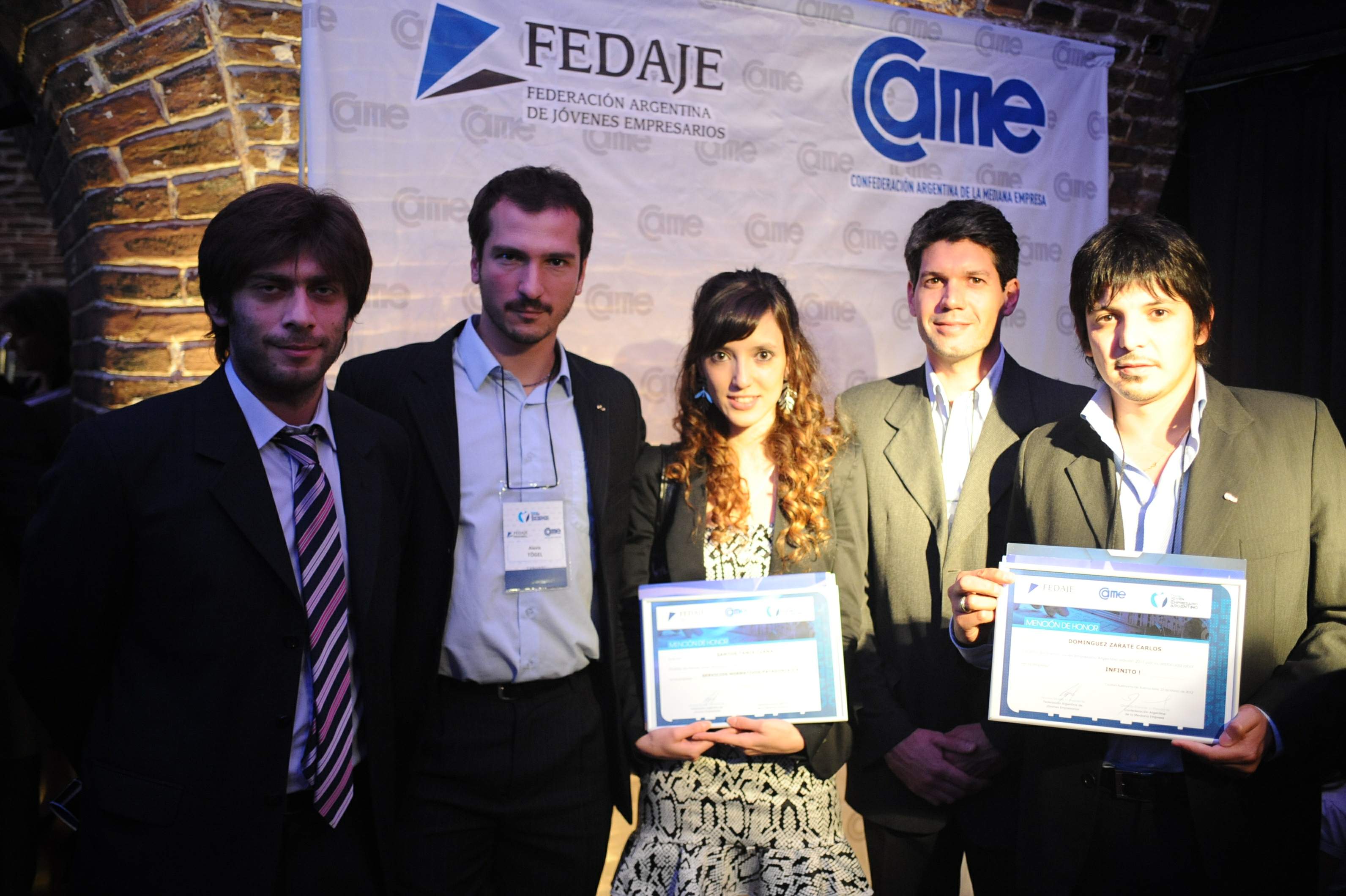 Presencia comodorense en la entrega de premios “Joven Empresario Argentino”