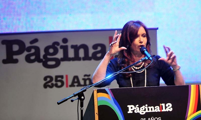 CFK: «Páginal12 para nosotros es una contraseña de identidad»