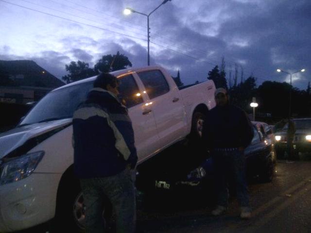 Terrible accidente frente al Chalet Huergo