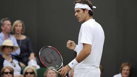 Debut triunfal de Del Potro en el césped de Wimbledon