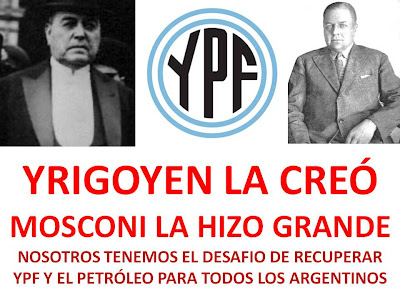 YPF: solicitan que también se homenajee a Yrigoyen