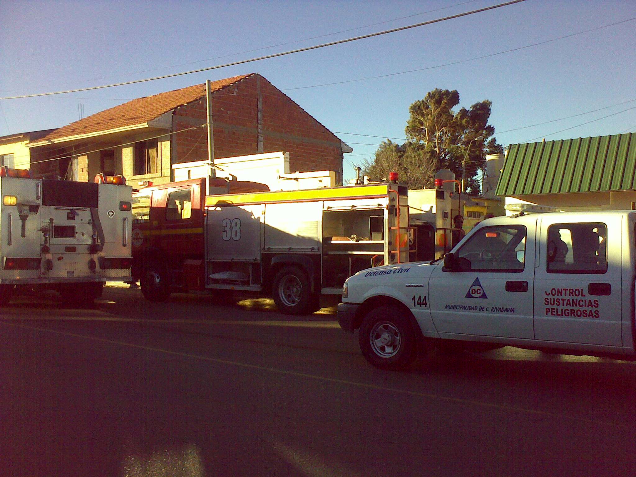 Se incendió una vivienda en km. 5