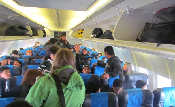 Vacaciones de invierno en avión para Camioneritos