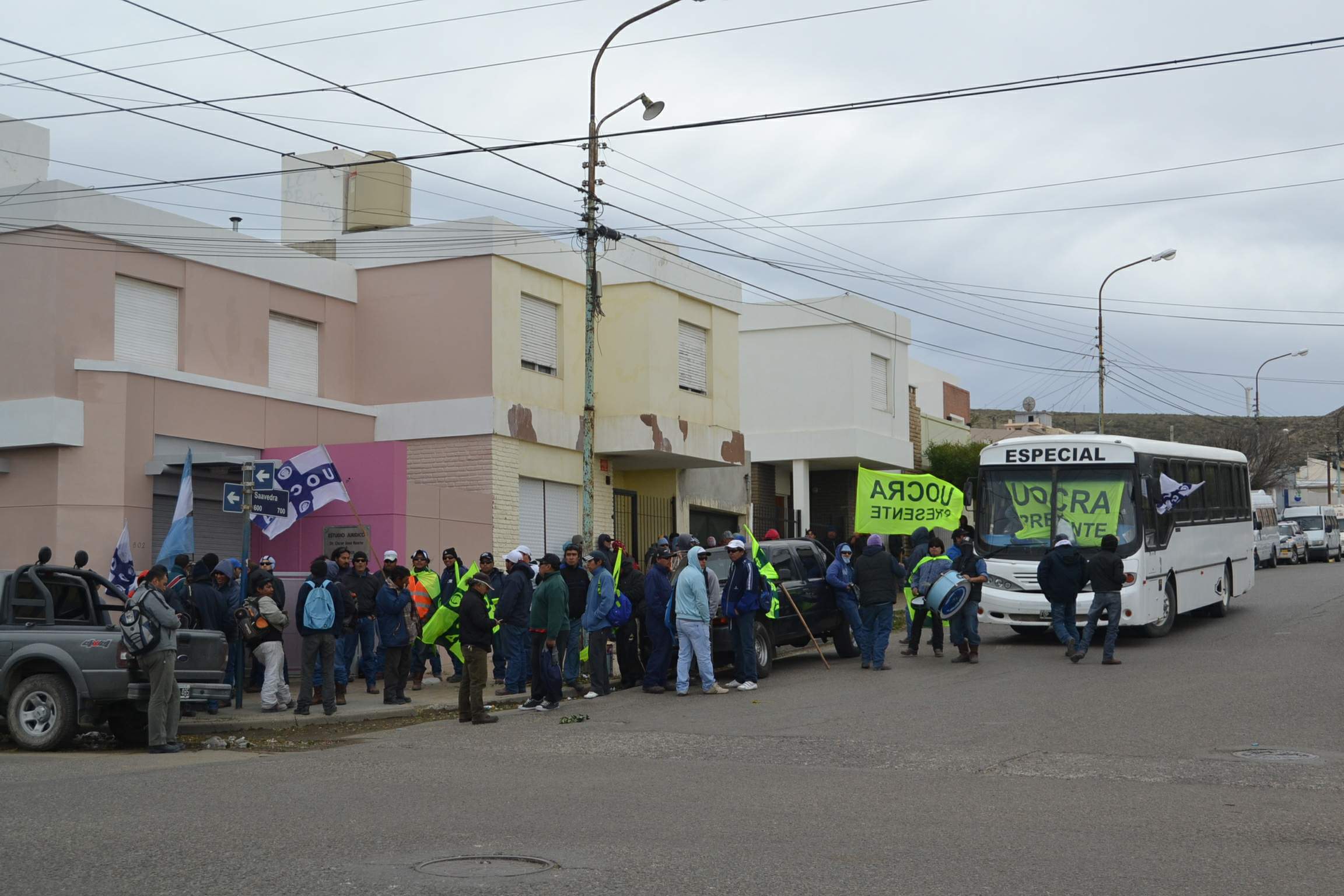 Piquete de la construcción: si no hay soluciones se van para la ruta