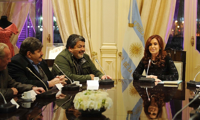 Cristina dijo que quiere «una sola CGT»