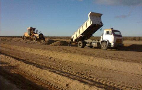 Buen ritmo en trabajos sobre rutas 7 y 71