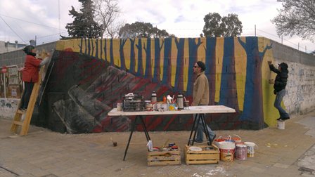 Pintan un Mural a 40 años de la masacre de Trelew