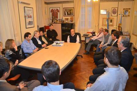 RSE: Di Pierro recibió a bancarios locales