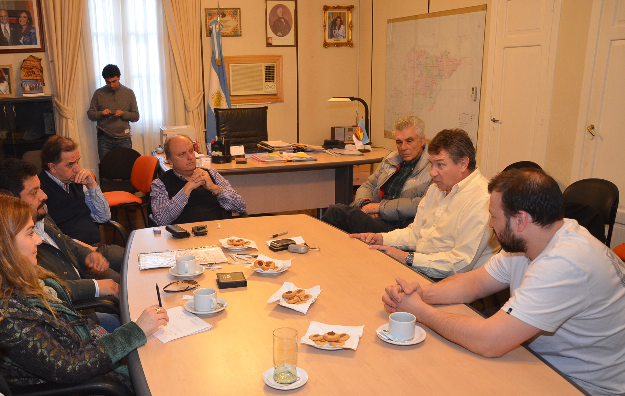 Di Pierro se reunió con Yauhar y Eliceche