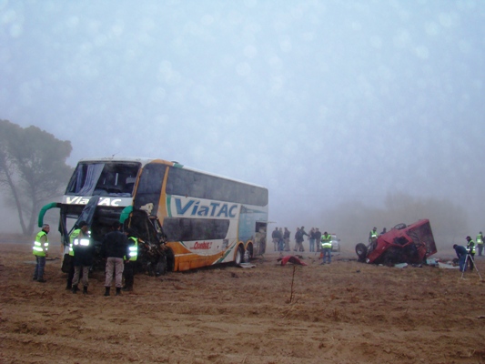 Cuatro muertos en accidente de colectivo con destino Caleta Olivia