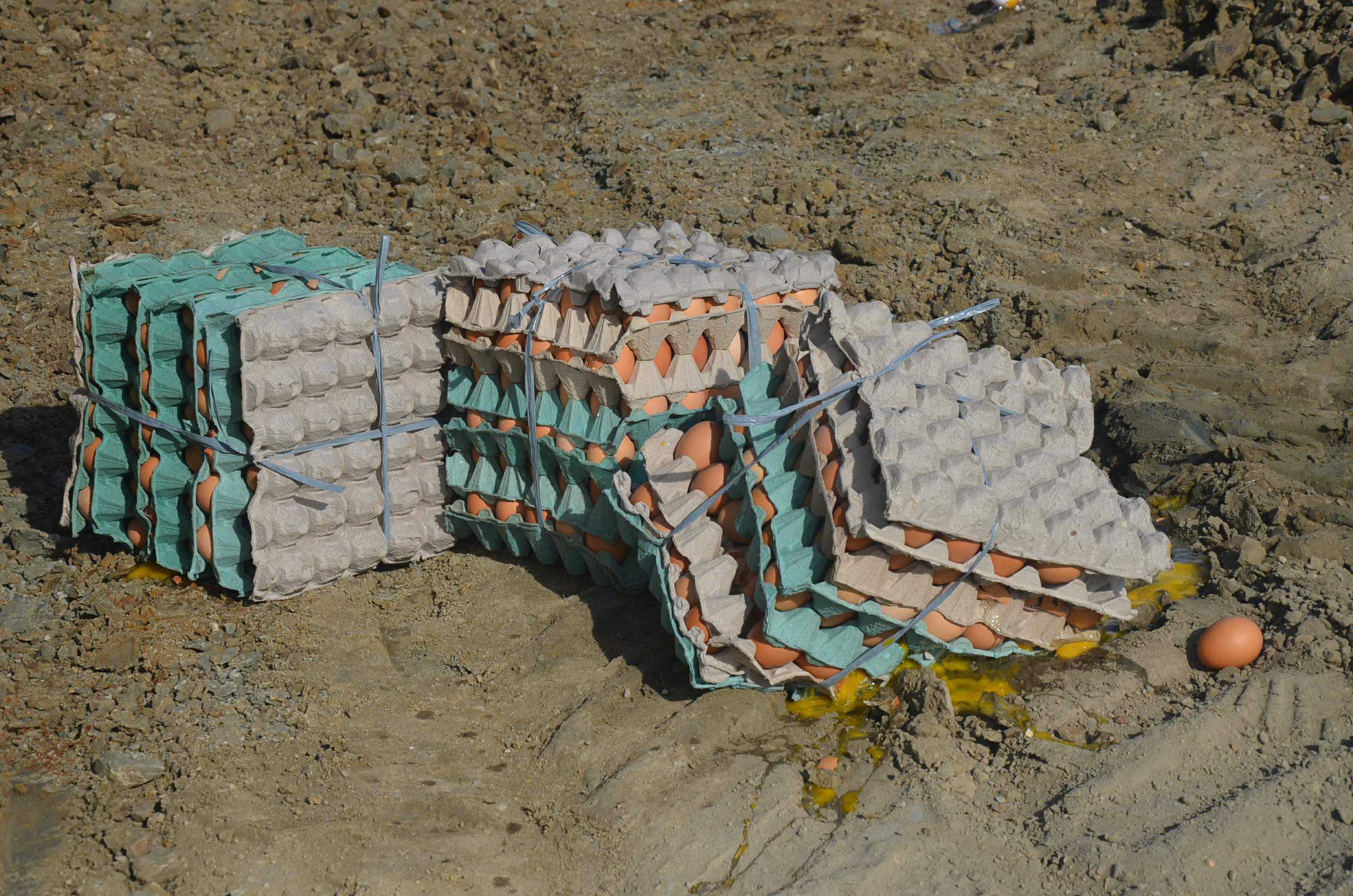 Decomisan cargamento de huevos por deficiencia higiénica