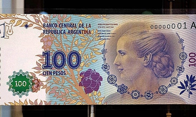Ya circula el billete de 100 pesos con la imagen de Evita