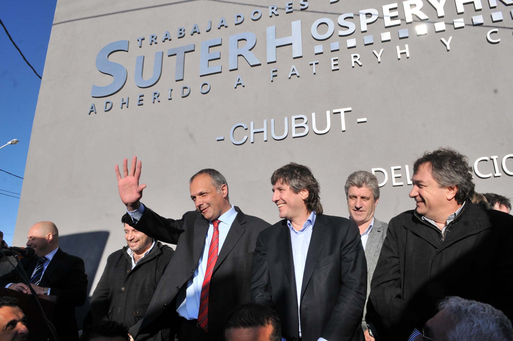 Buzzi y Boudou inauguraron la sede del SUTERH