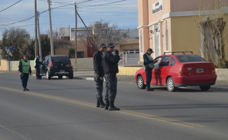 Operativo de seguridad en km. 5
