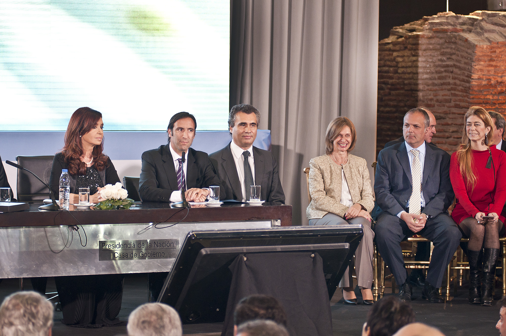 Buzzi junto a Cristina en la Casa Rosada
