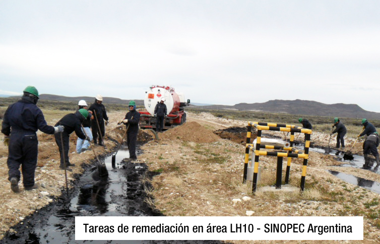 Derrame: Sinopec denunció sabotaje en comunicado de prensa