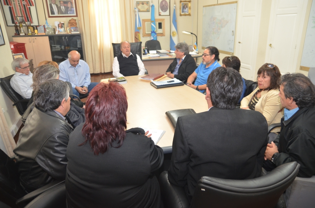 El secretario reelecto del SOEM visitó al intendente