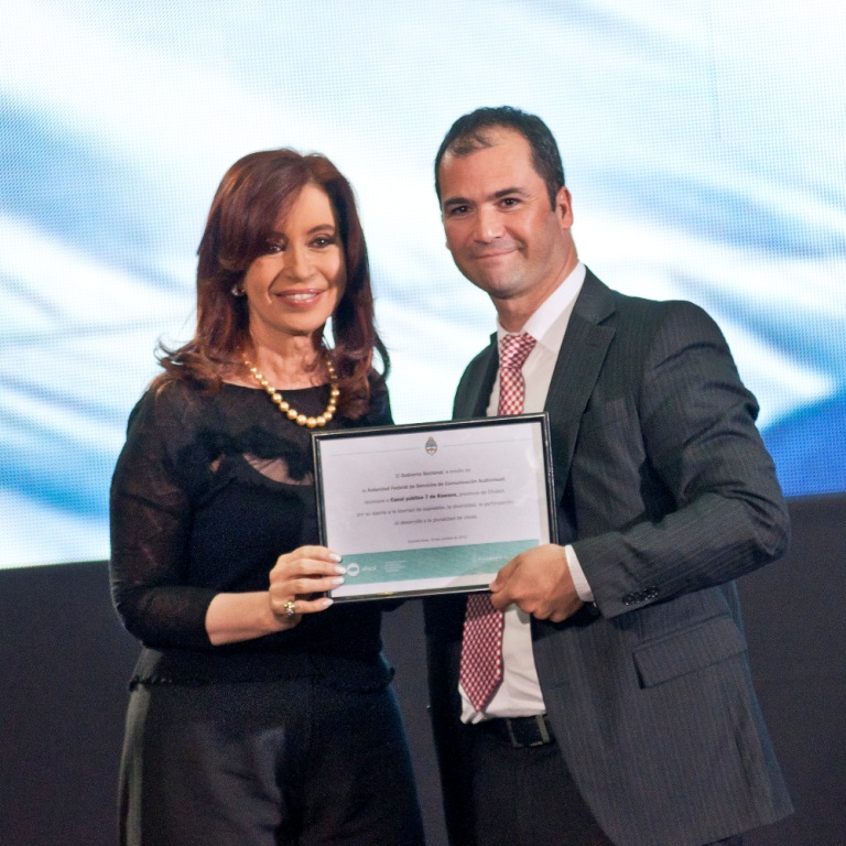 CFK reconoció a la TV Pública de esta provincia