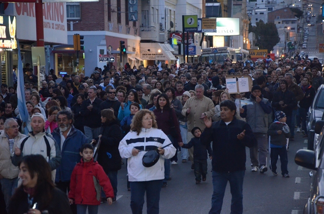 Más de 500 personas en el 8N de Comodoro