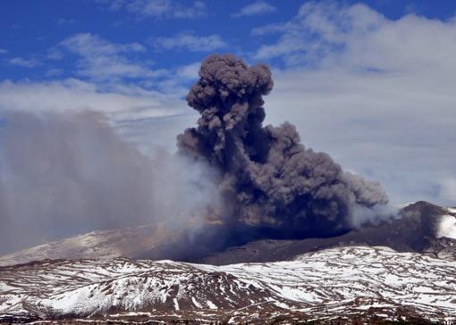 Se mantiene el alerta naranja por el volcán Copahue
