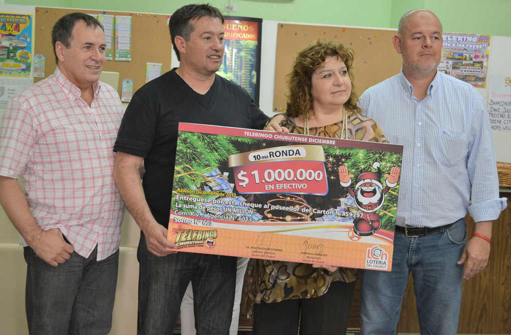 Lotería entregó el millón de pesos del Telebingo