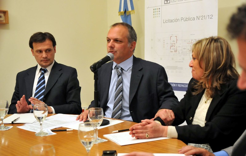 Buzzi gestionó la concreción de obras de pluviales para Comodoro