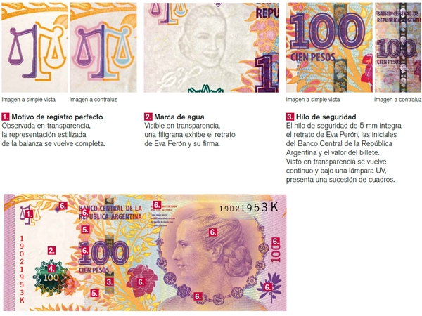Advierten por falsos billetes de Eva Perón