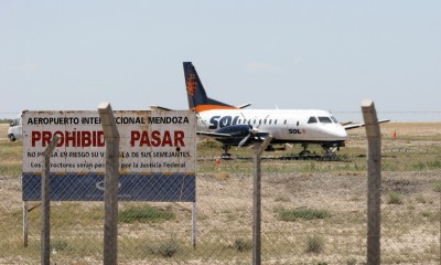 Un avión de Sol se despistó en Mendoza