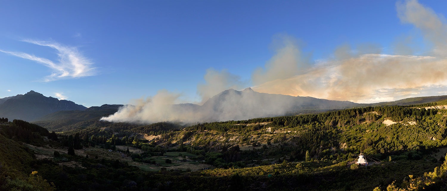 Eliceche viajó a Epuyén por el incendio