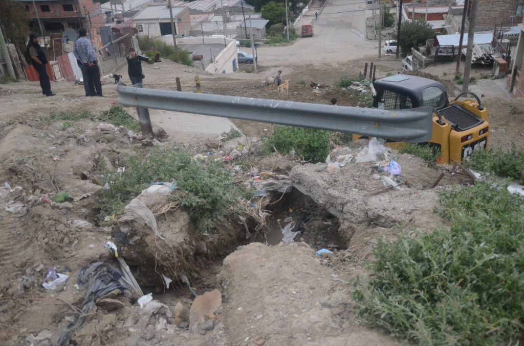 Temporal: Recorrida de funcionarios por el Bº Jorge Newbery