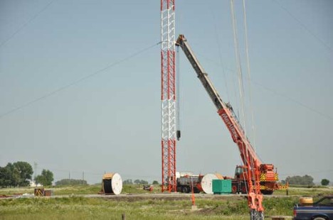Instalan en Rawson la primera antena de la TDA en Chubut