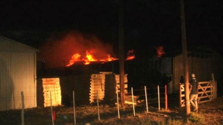 Incendio de Gastre: Hourcade sospecha de malintencionados