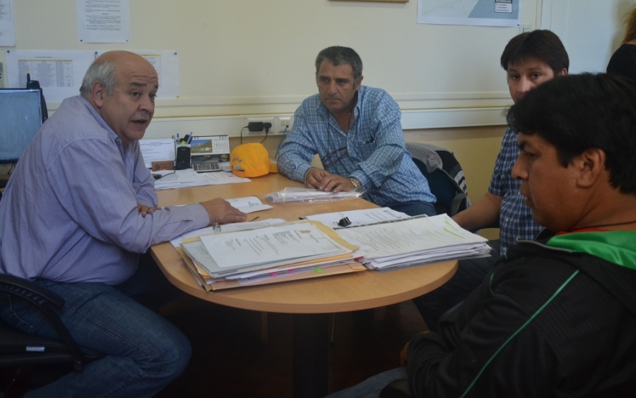 Gaitán recibió a referentes de la UOCRA