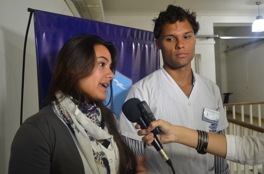 Di Pierro recibió a estudiantes de universidad adventista