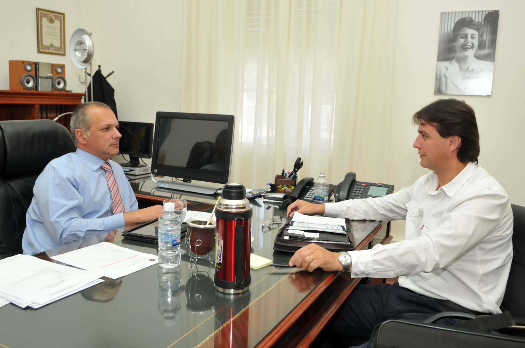 Buzzi recibió a Juncos para analizar obras en ejecución