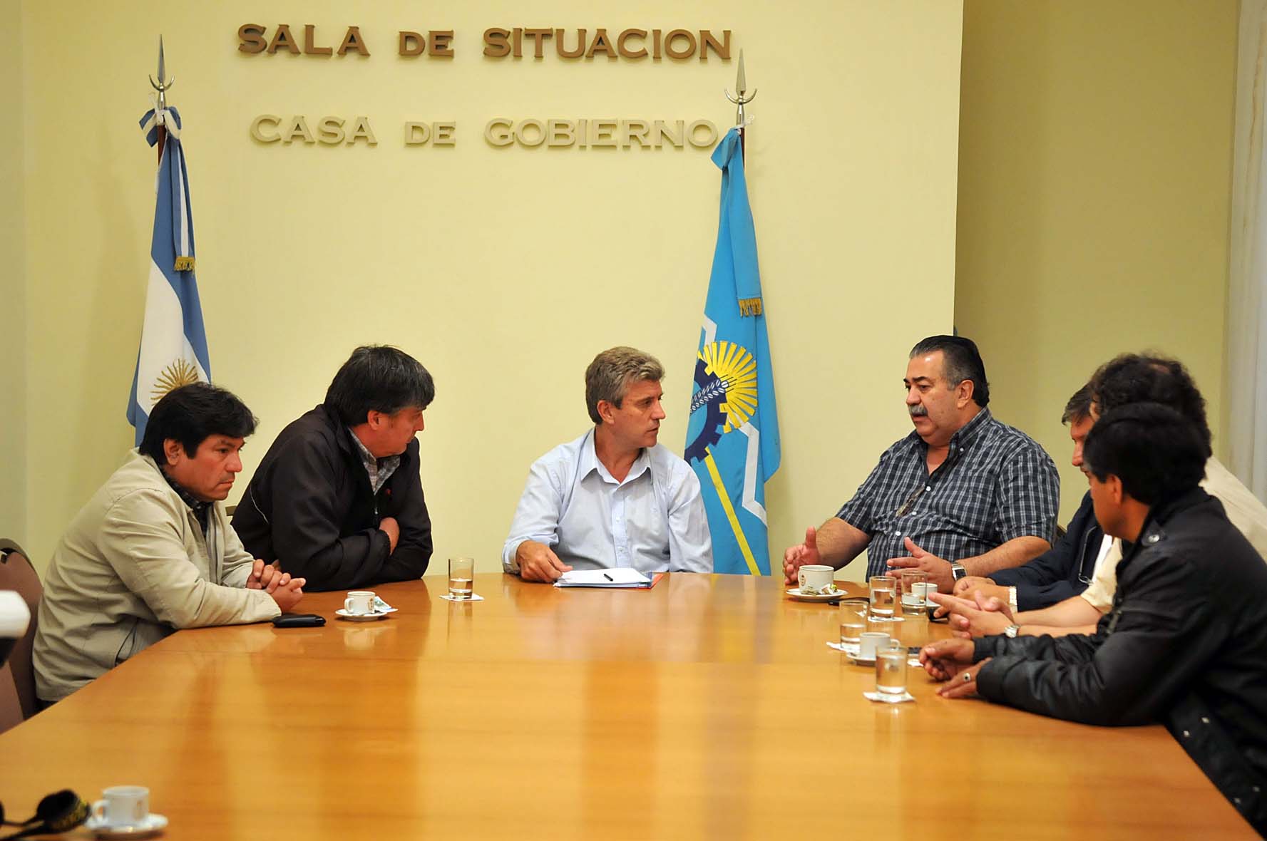 Eliceche recibió a la cúpula del Sindicato Luz y Fuerza