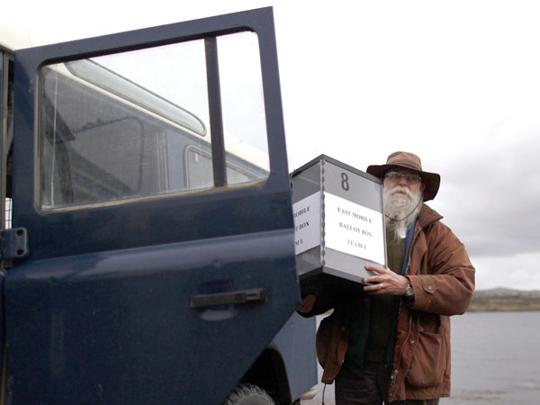 Cuentan los votos en las Islas Malvinas