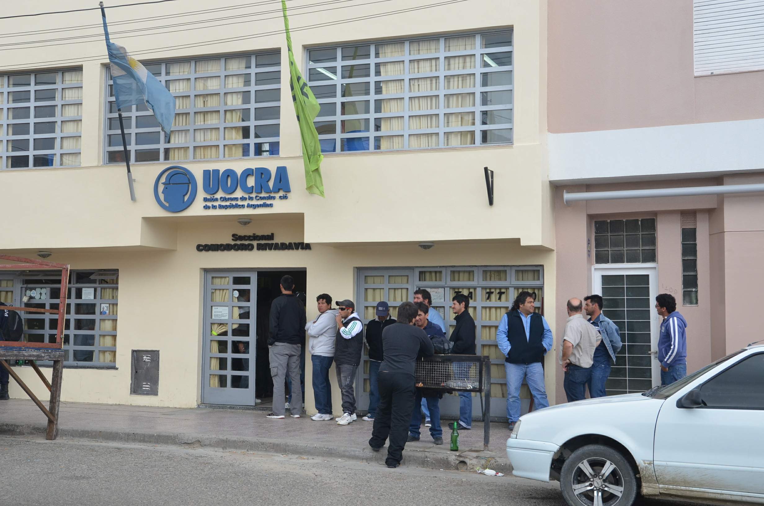 UOCRA se moviliza al municipio en horas del mediodía