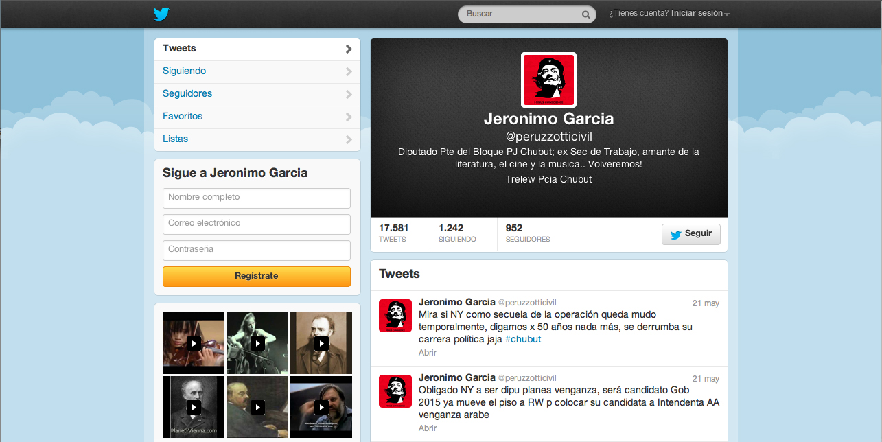 Berón le pone límites a los “tweet” de @peruzzotticivil