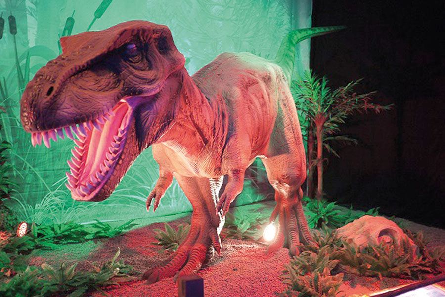 Dinosaurios animados, la gran atracción en la Expo Niño