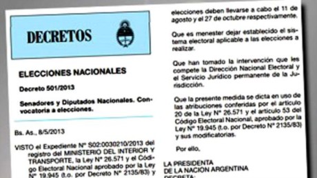 Formalizan llamado a las PASO y las Parlamentarias