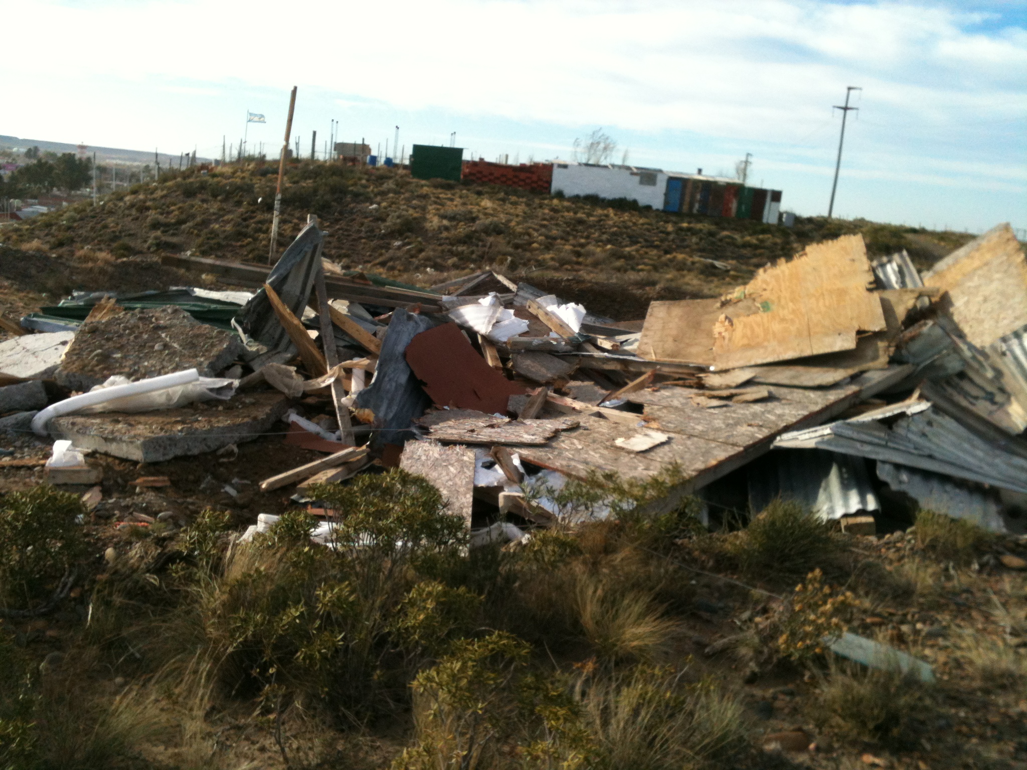 Levantaron un asentamiento ilegal en Palazzo