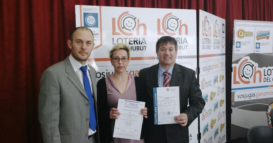Lotería del Chubut obtuvo una nueva certificación IRAM