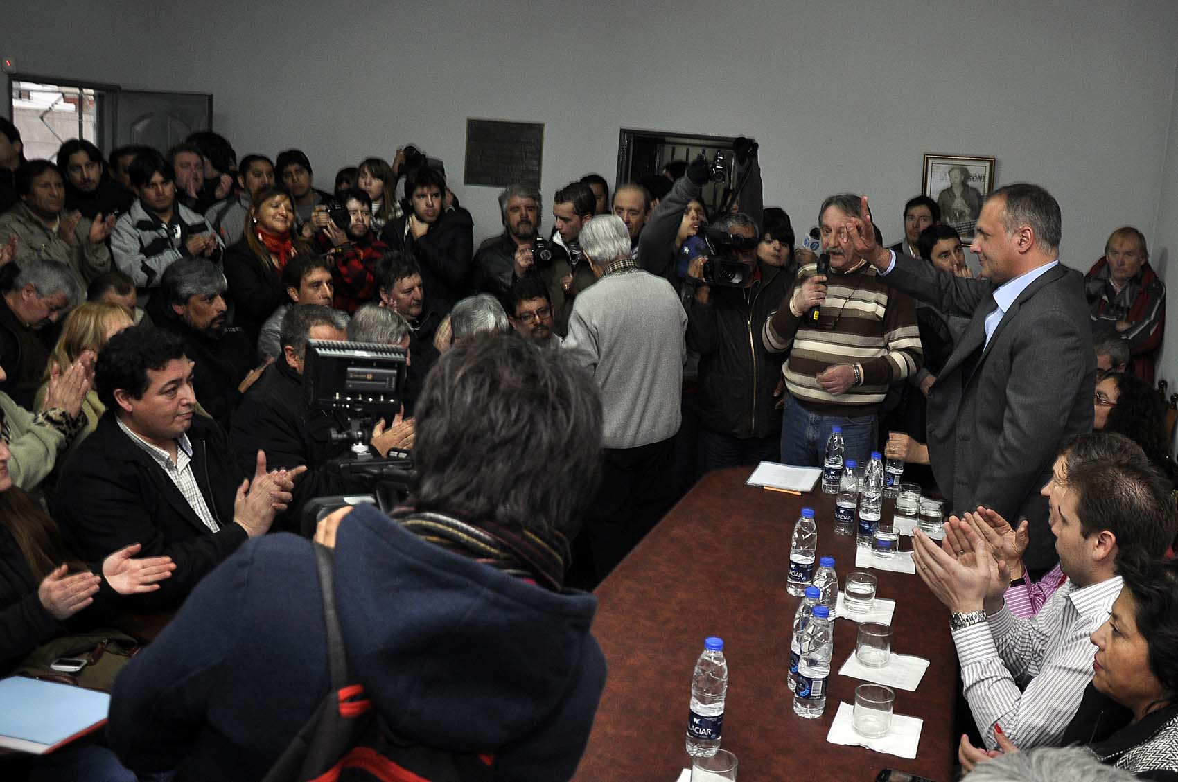 La CGT recibió “en su casa” a Buzzi y Yauhar